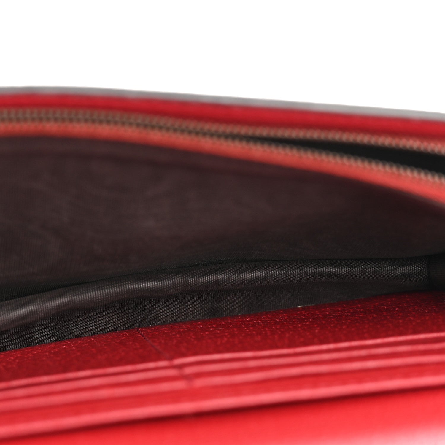 Gucci GG Supreme Monogram Web Queen Margaret Chain Wallet Red 5 of 12