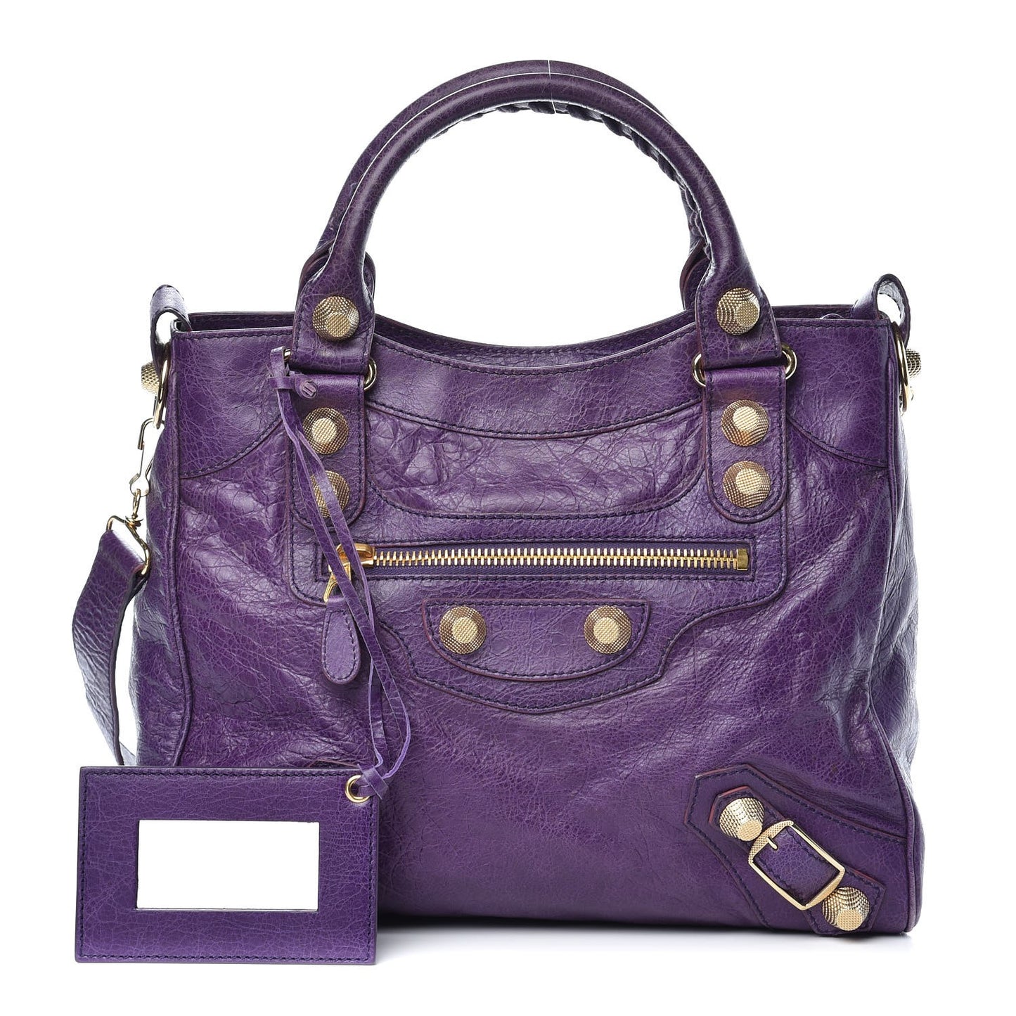 Agneau Giant 21 Gold Hardware Velo Dark Violet
