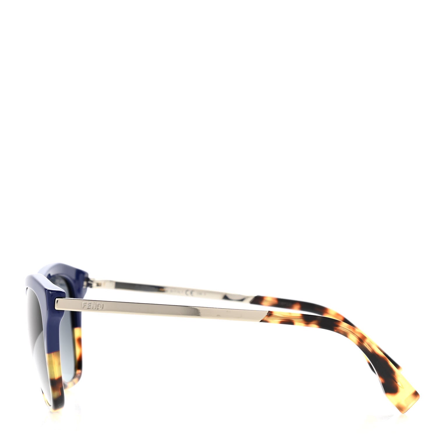 Fendi Acetate Cat Eye Sunglasses FF 0089/S Tortoise Blue 3 of 6