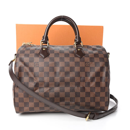 Louis Vuitton Damier Ebene Speedy Bandouliere 30 12 of 12