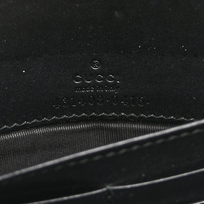 Gucci Guccissima Signature Bowy Chain Wallet Black 6 of 10