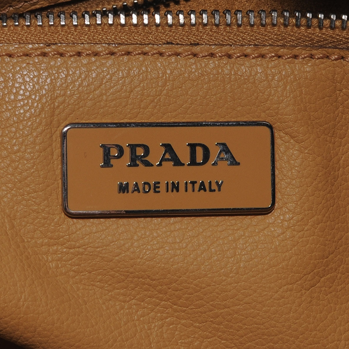 Prada Vitello England Bowling Bag Naturale 8 of 9