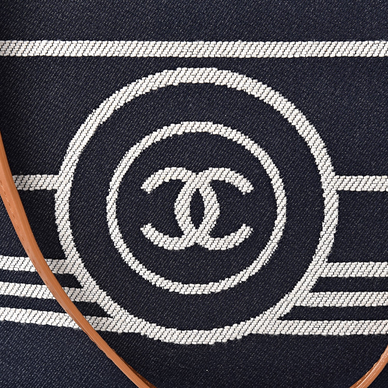 Chanel Denim Large Shopping Tote Blue 9 of 11