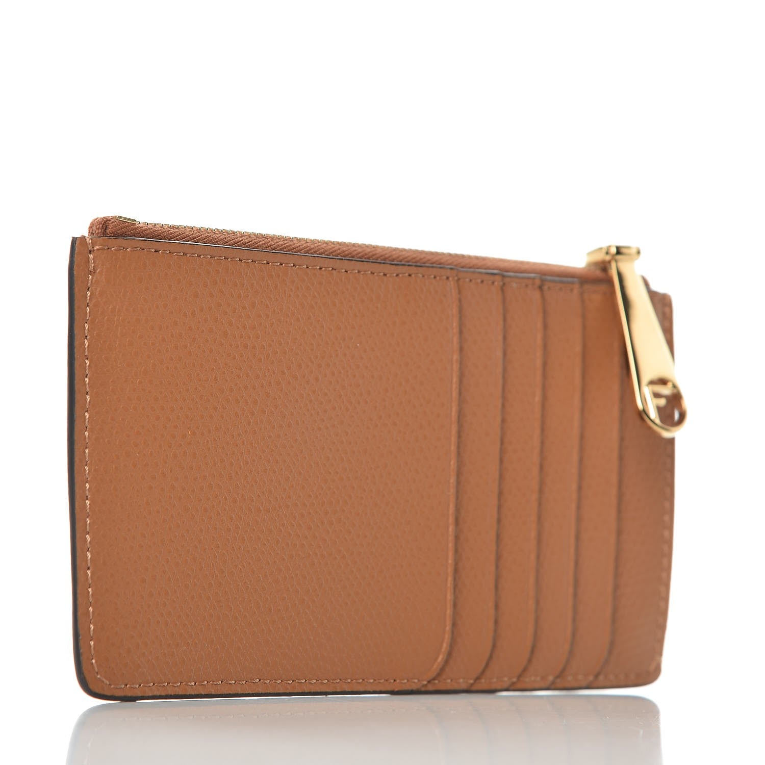 Fendi Vitello Cruise F is Fendi Zip Card Holder Nocciola 3 of 9
