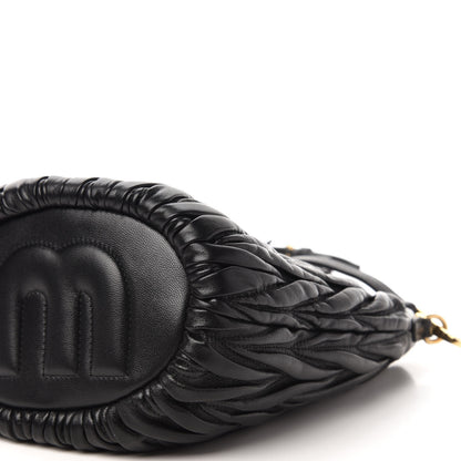 Miu Miu Nappa Matelasse Small Bucket Bag Black 7 of 10