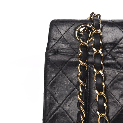 Chanel Lambskin Quilted Medium Double Flap Black 13 of 20