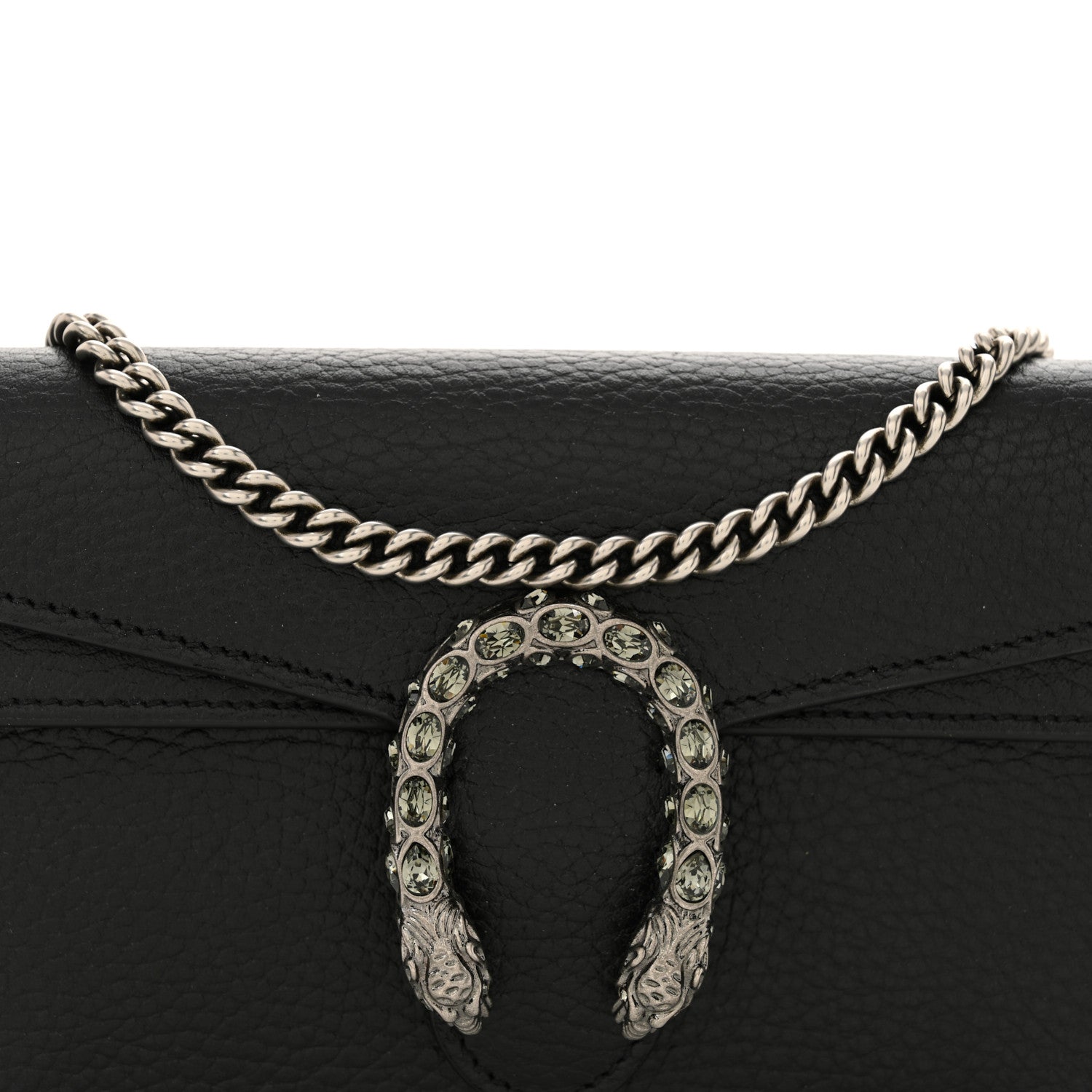 Gucci Calfskin Super Mini Dionysus Shoulder Bag Black 7 of 9