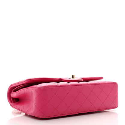 Chanel Lambskin Quilted Medium Double Flap Pink 4 of 10