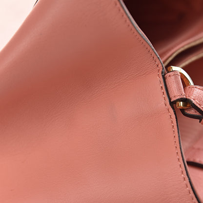Fendi Vitello Elite Petite 2Jours Tote Pesca 10 of 15
