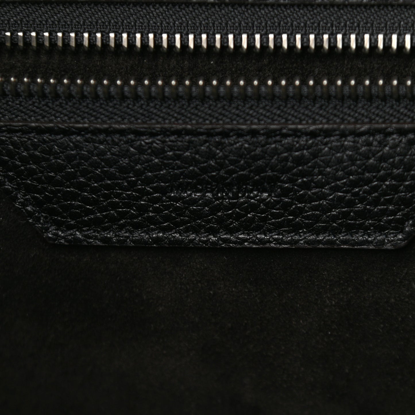 Drummed Calfskin Mini Luggage Black