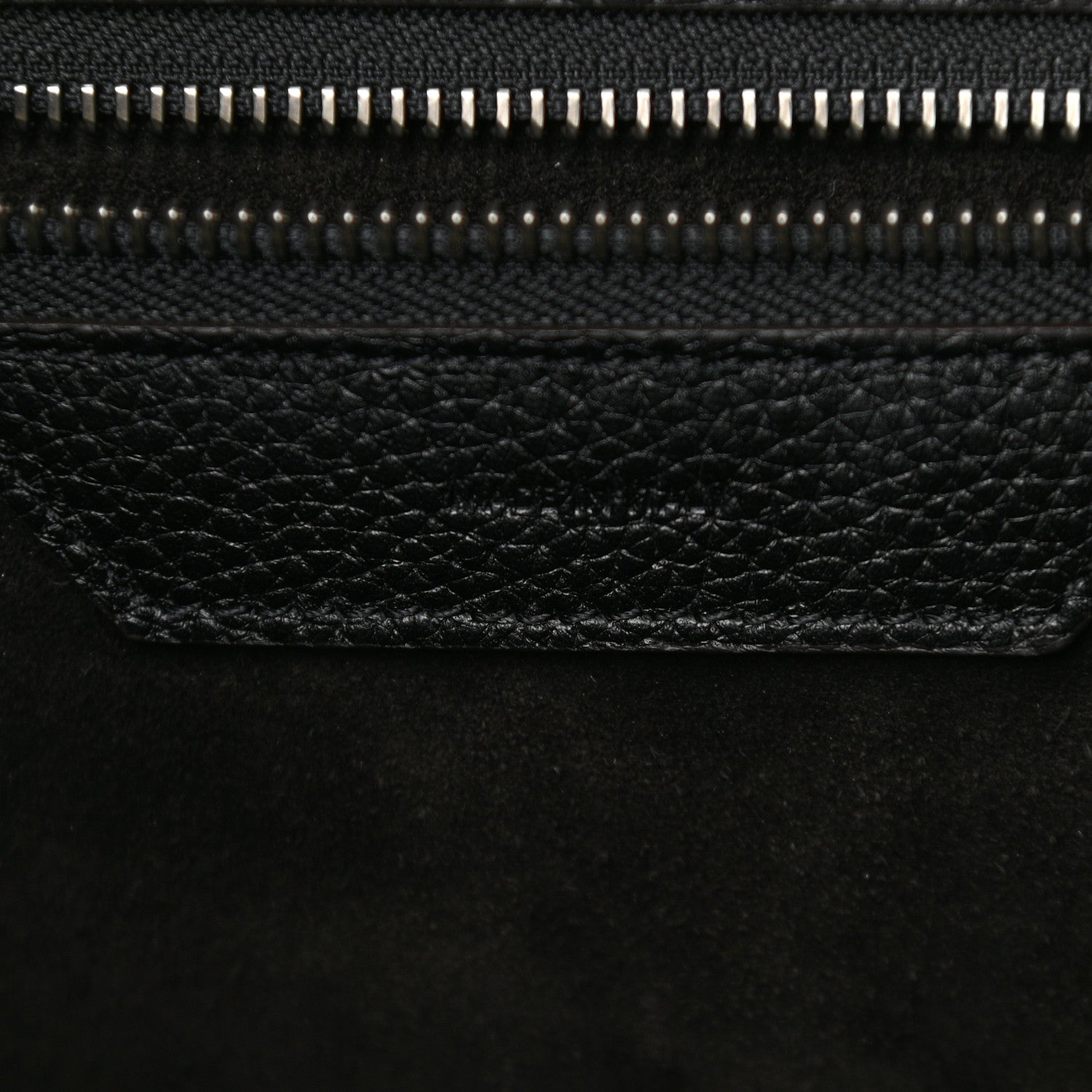 Celine Drummed Calfskin Mini Luggage Black 6 of 9
