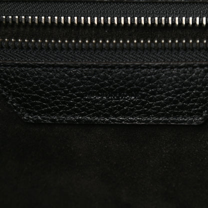 Celine Drummed Calfskin Mini Luggage Black 6 of 9
