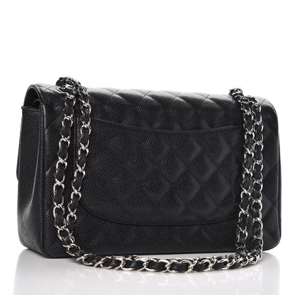 Chanel Caviar Quilted Jumbo Double Flap Black 4 of 8