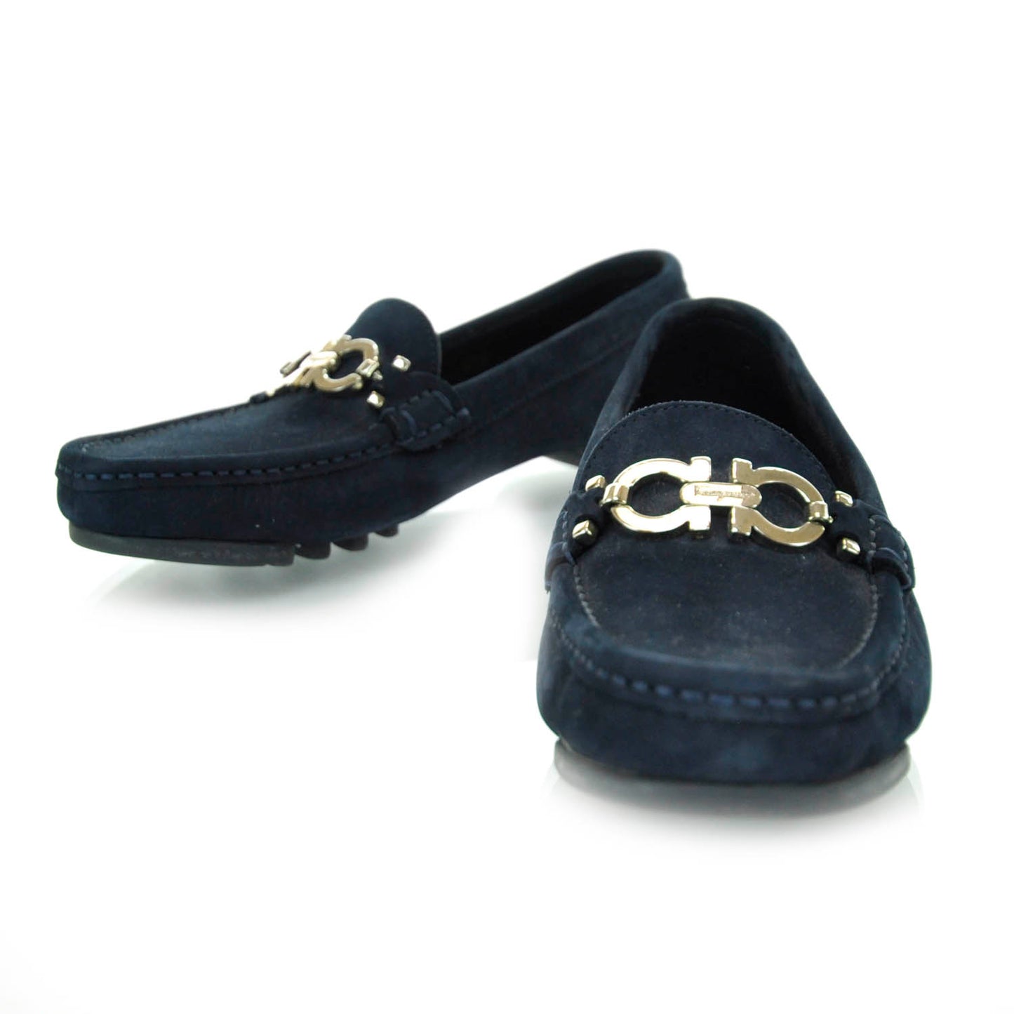 SALVATOREFERRAGAMOSuedeLoafers5.5Black