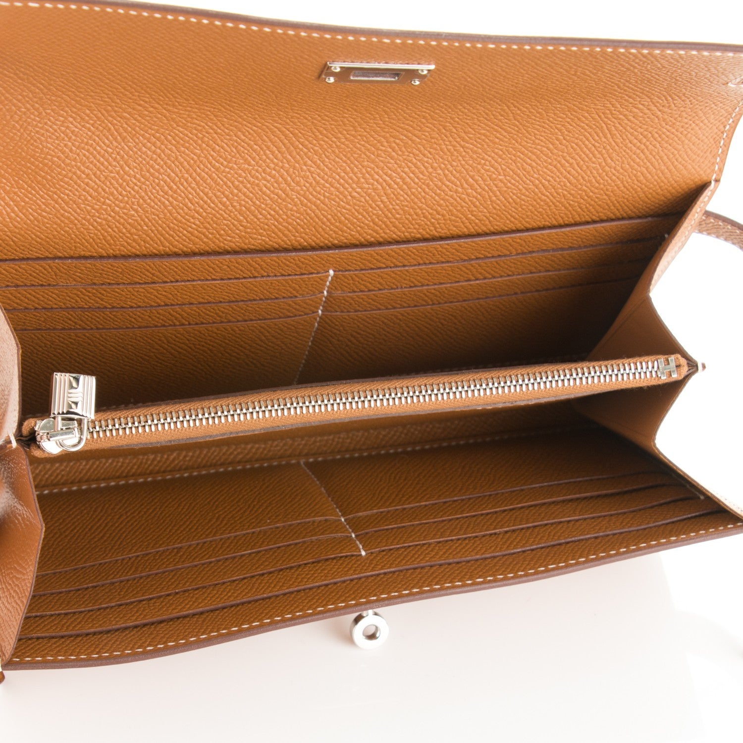 Hermes Epsom Kelly Longue Wallet Gold 5 of 7