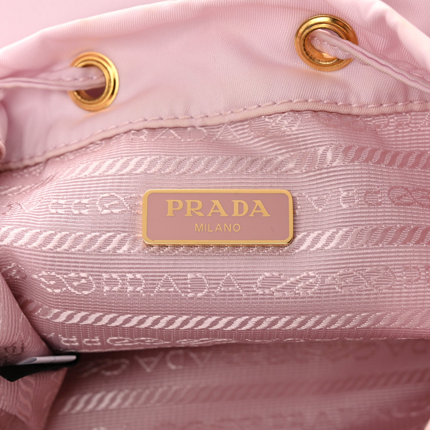 Prada Re-Nylon Saffiano Duet Bucket Crossbody Bag Alabastro 6 of 13