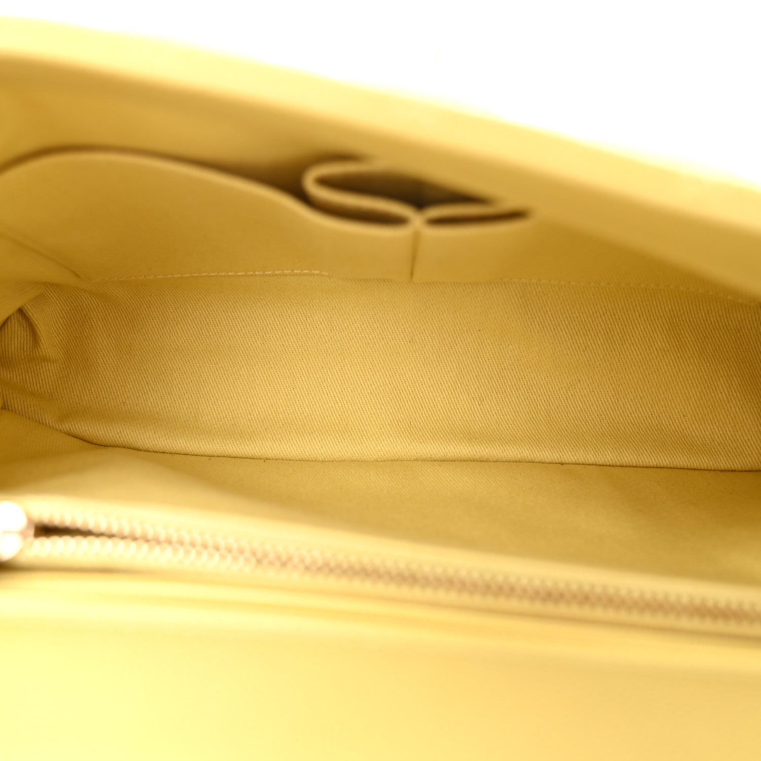 Chanel Caviar Quilted Small Coco Handle Flap Yellow 5 of 10