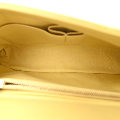 Chanel Caviar Quilted Small Coco Handle Flap Yellow 5 of 10