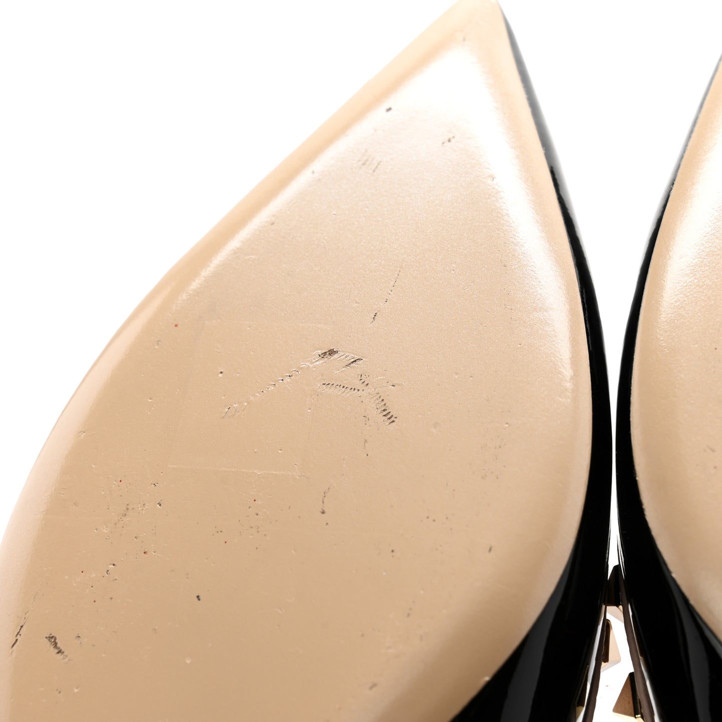 Patent Nappa Rockstud Ballerina Flats 41 Black Poudre