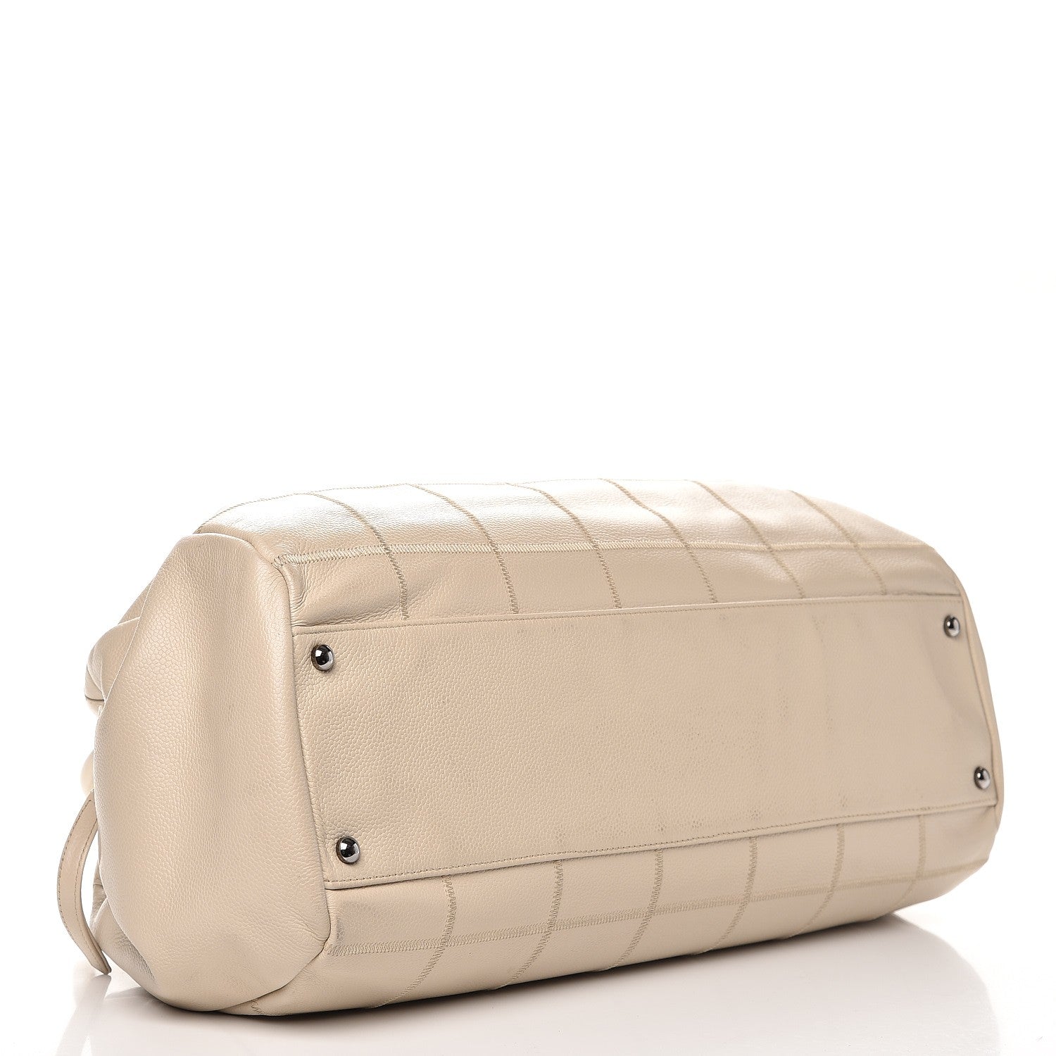 Chanel Caviar Square Stitched Large Tote Beige 5 of 26