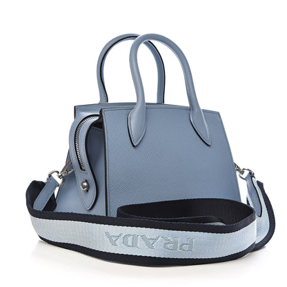 Prada Saffiano Cuir Calfskin Mini Monochrome Top Handle Tote Astrale 5 of 12