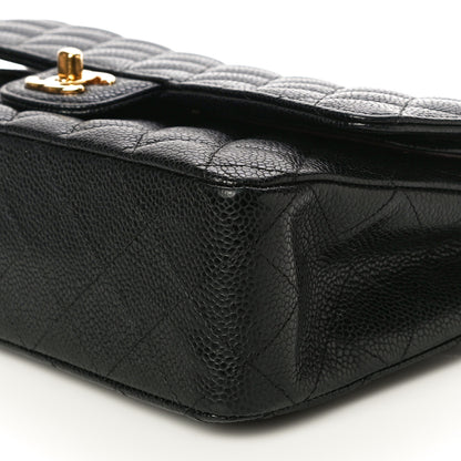 Chanel Caviar Quilted Medium Double Flap Black 10 of 11