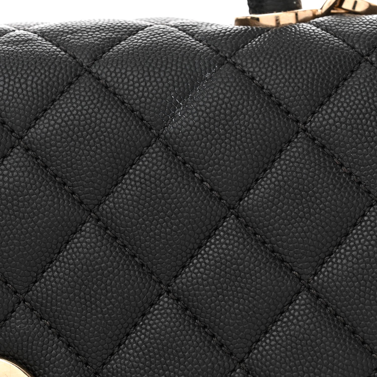 Chanel Caviar Quilted Medium Coco Handle Flap Black 13 of 13