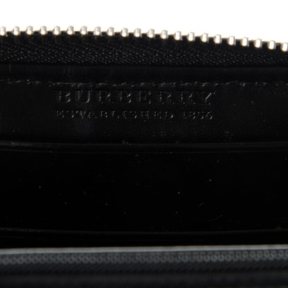 Burberry Supernova Check Compact Zip Around Wallet Black 7 of 7