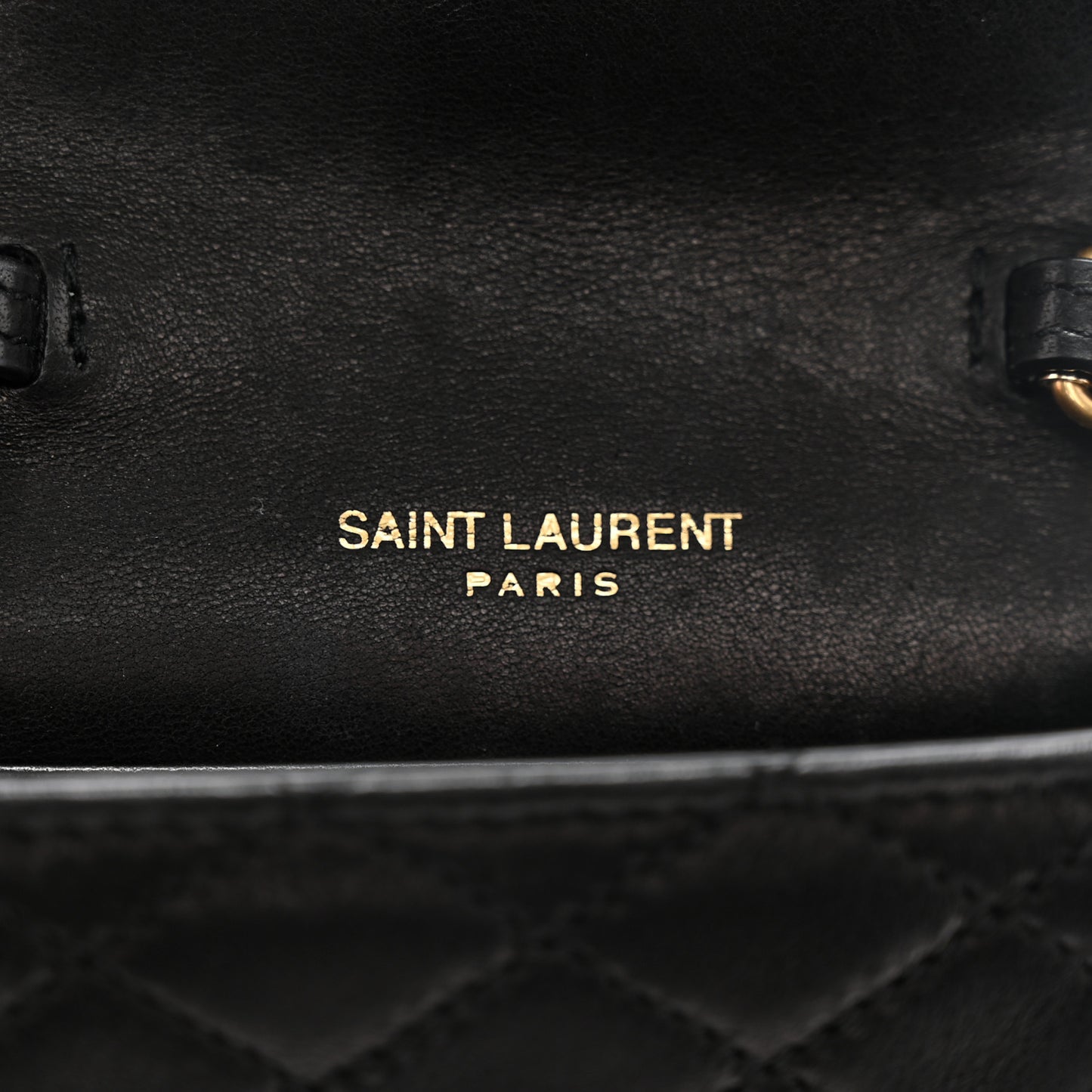 Lambskin Quilted Micro Gaby Bag Black