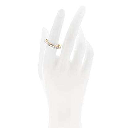 Tiffany 18K Yellow Gold Diamond 3.7mm Embrace Eternity Band Ring 54 7 2 of 5