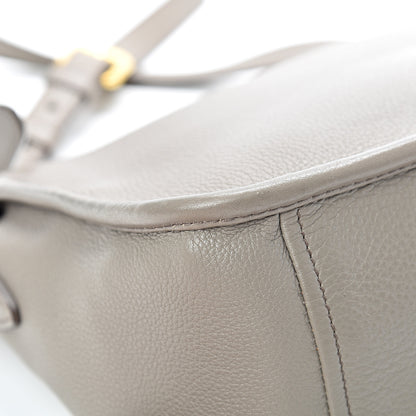 Prada Vitello Daino Crossbody Flap Grey 11 of 14