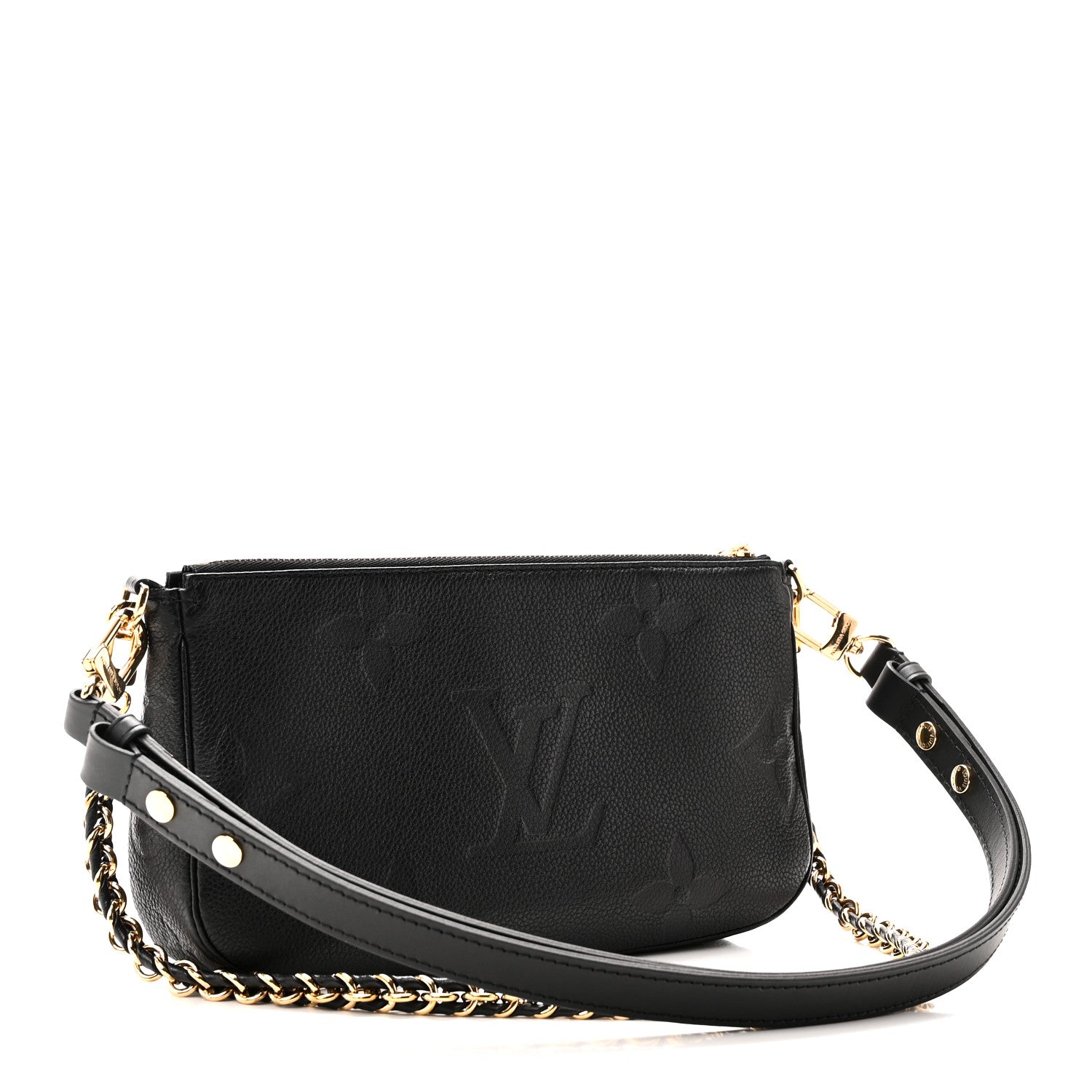 Louis Vuitton Empreinte Monogram Giant Multi Pochette Accessories Black 3 of 10