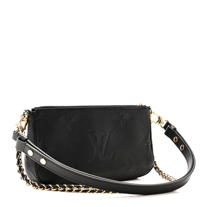 Louis Vuitton Empreinte Monogram Giant Multi Pochette Accessories Black 3 of 10