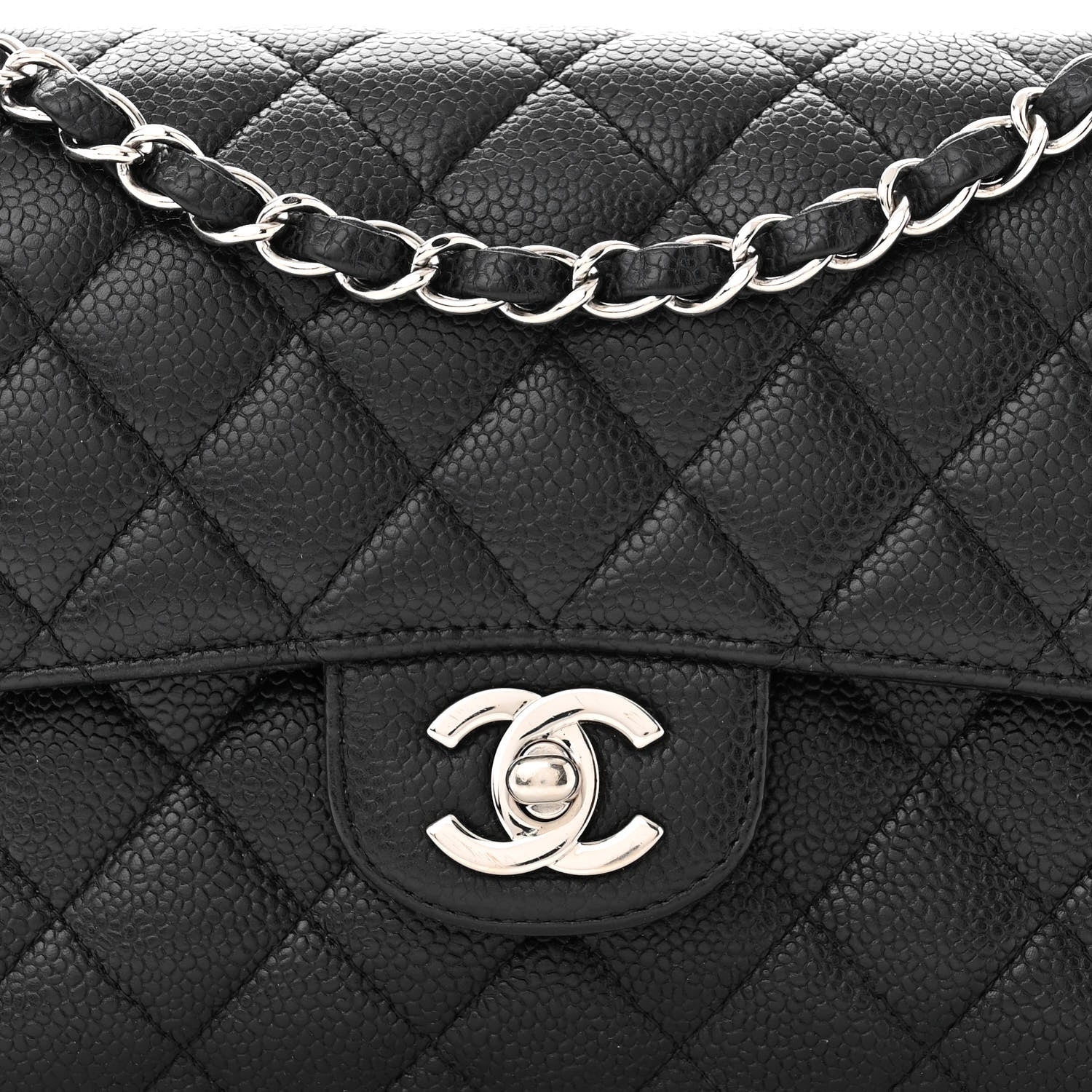 Chanel Caviar Quilted Small Double Flap Black 8 of 13