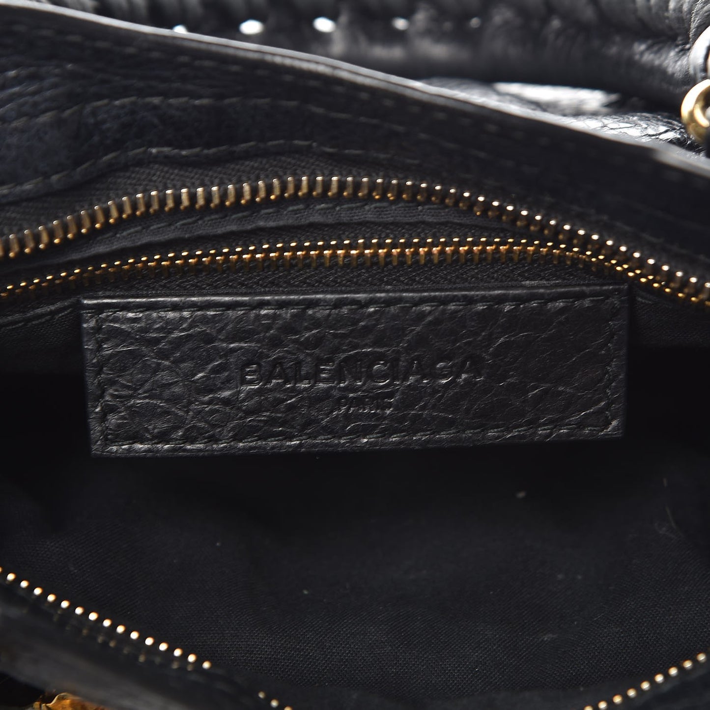 Agneau Giant 12 Gold Hardware Mini City Black
