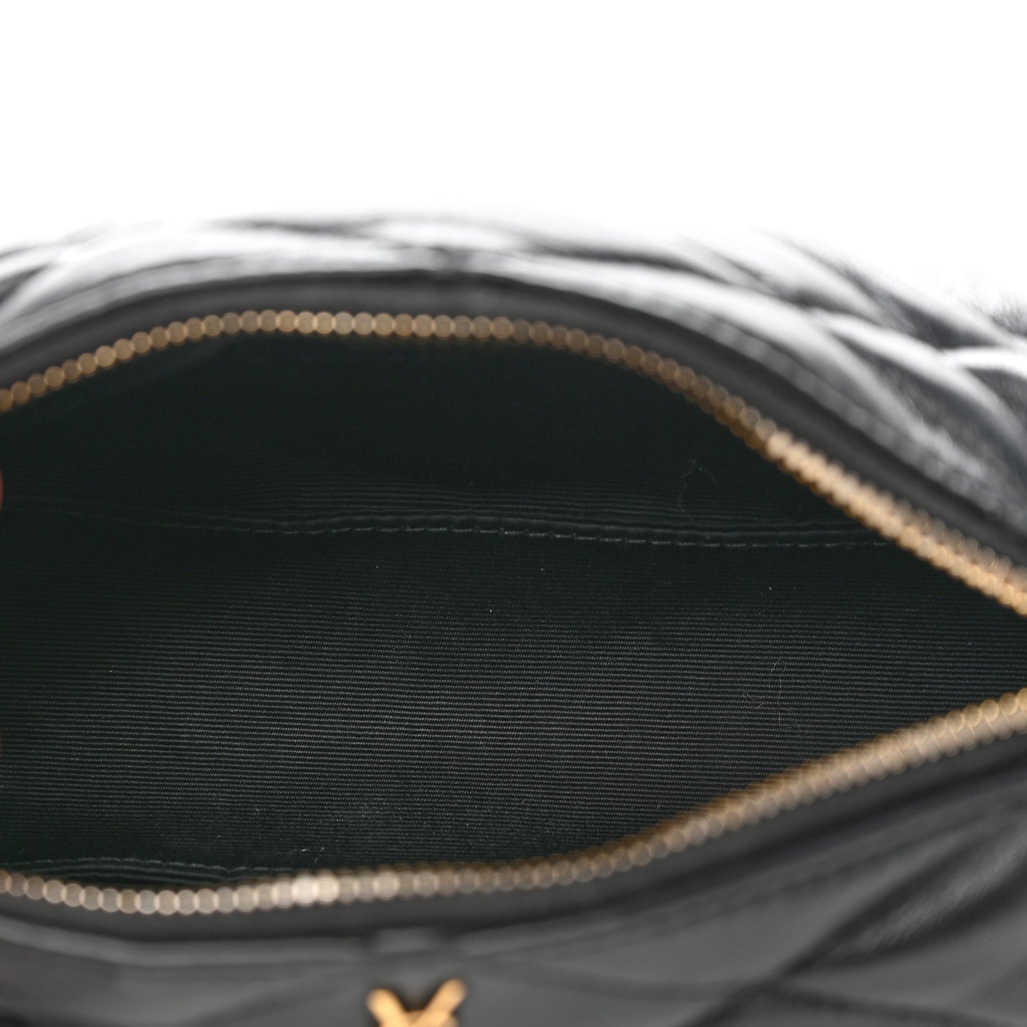 Lambskin Monogram Mini Sade Tube Bag Black