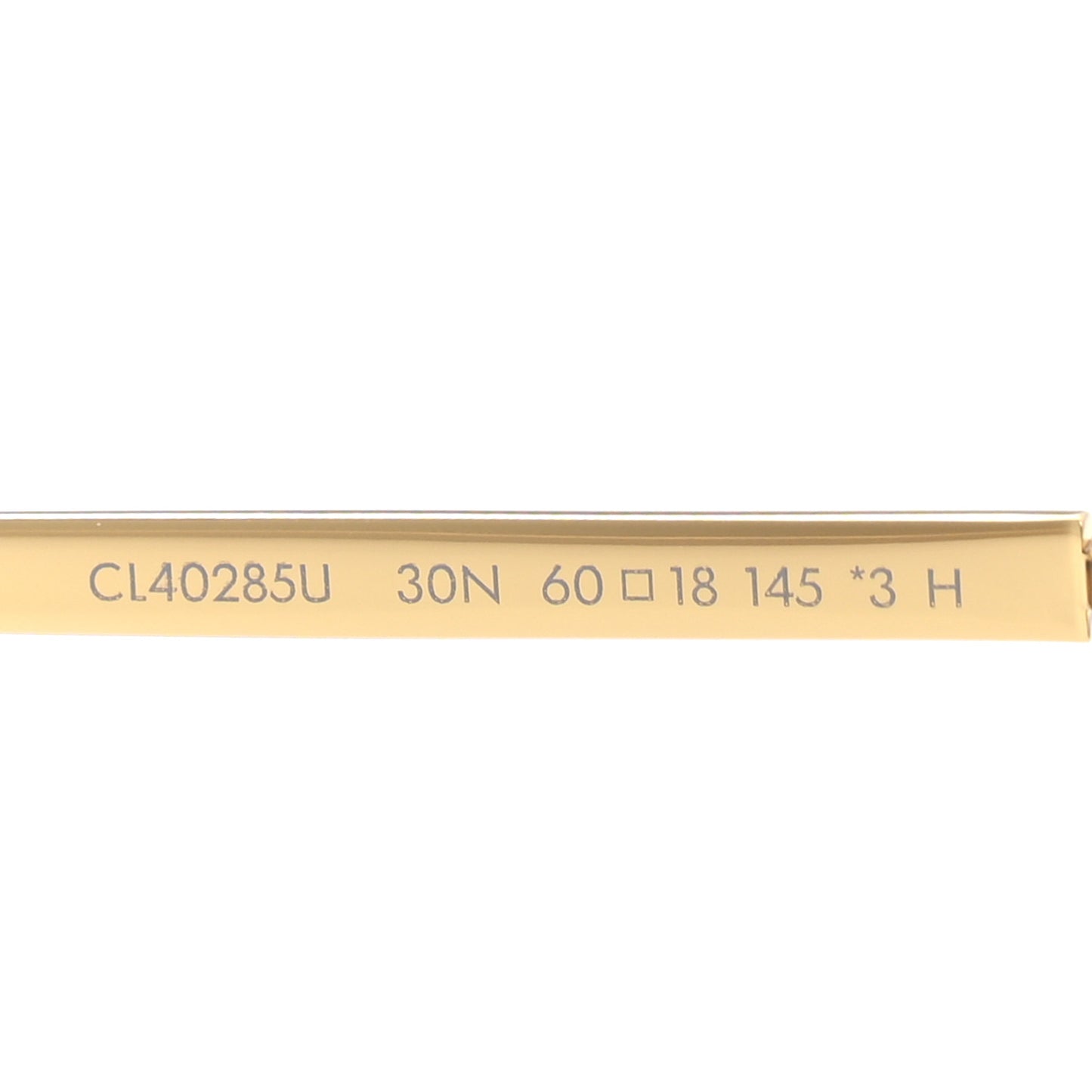 Metal Rhinestone Sunglasses CL40285U Gold