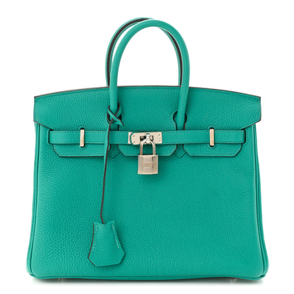 Hermes Togo Birkin 25 Vert Verone 1 of 11