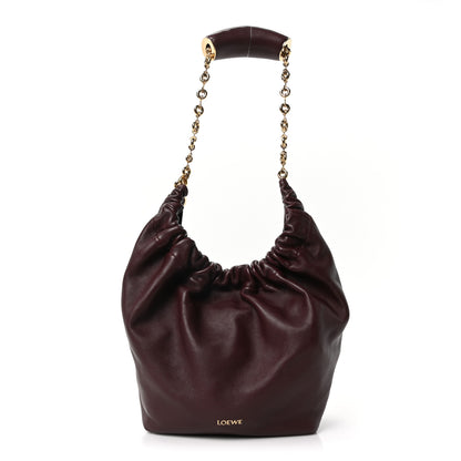 Loewe Buttery Nappa Lambskin Small Squeeze Bag Dark Burgundy 1 of 9