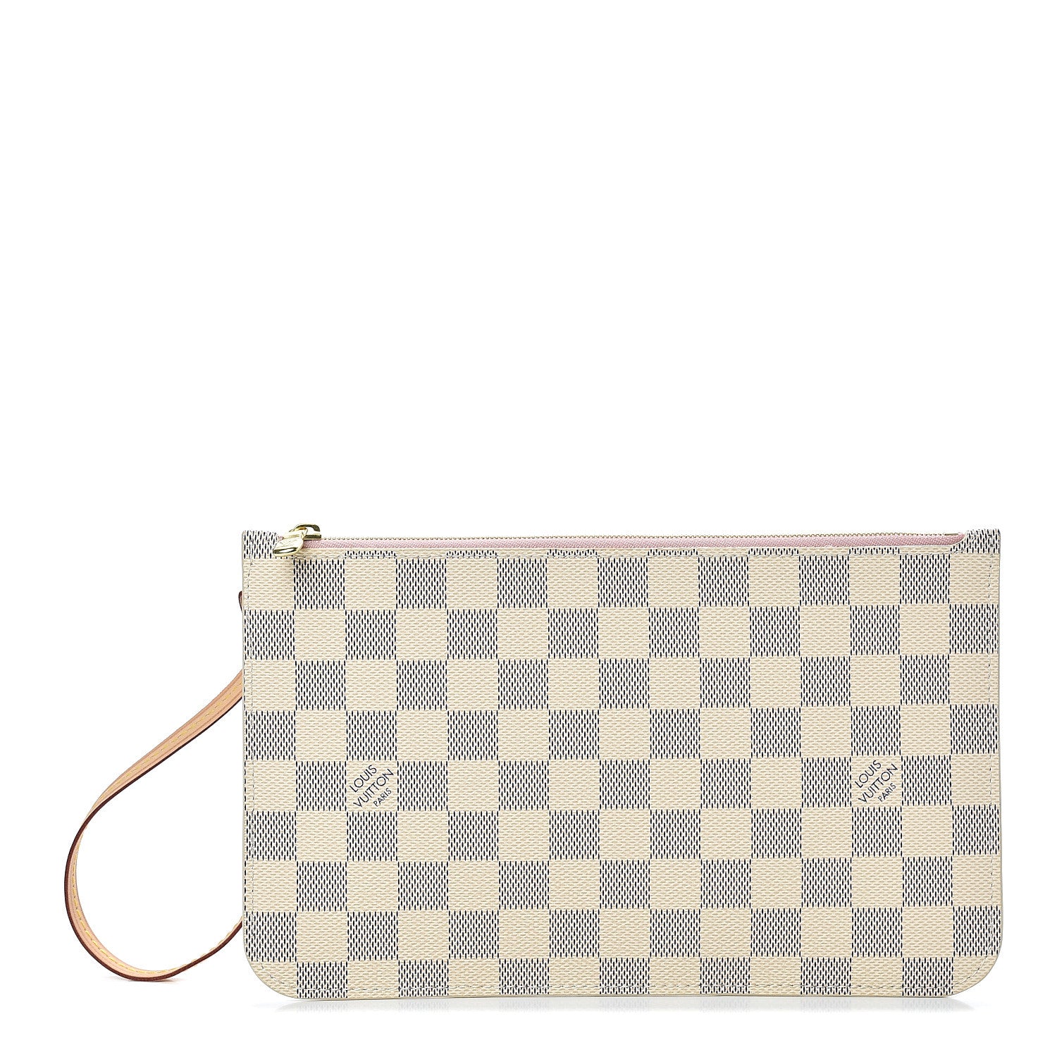 Louis Vuitton Damier Azur Neverfull MM GM Pochette Rose Ballerine 1 of 7