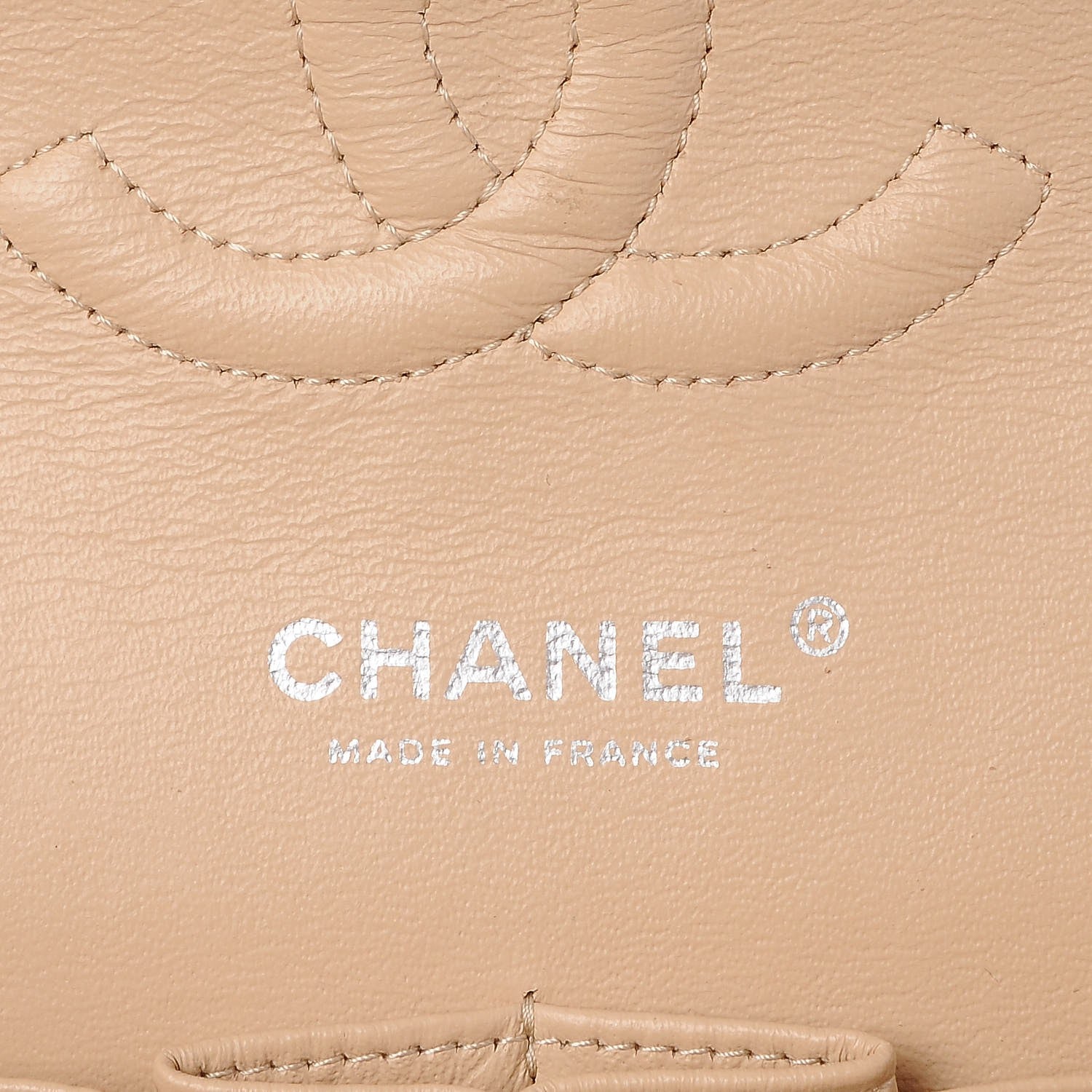 Chanel Caviar Quilted Medium Double Flap Beige Clair 7 of 9