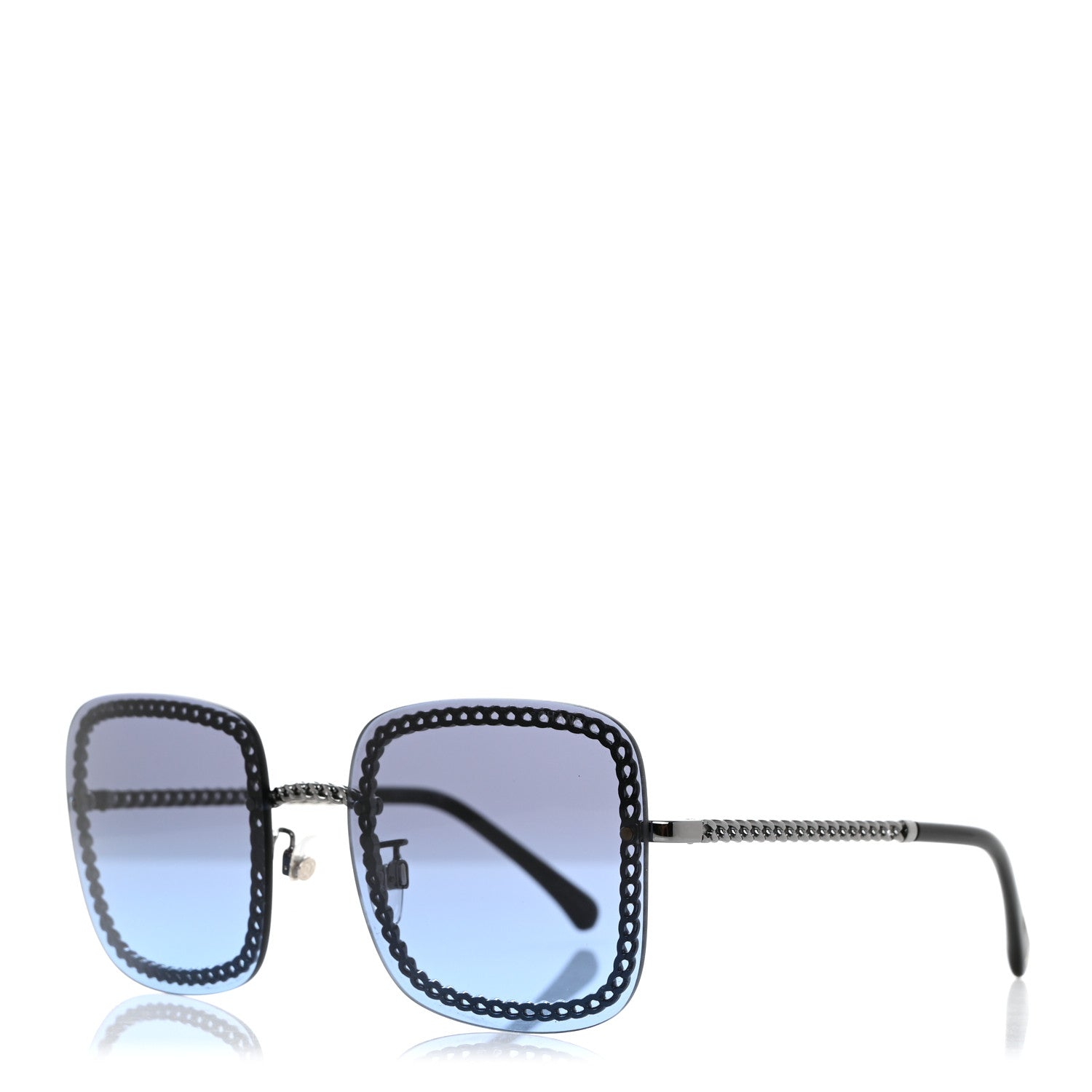 Chanel Chain Square Sunglasses 4244 Blue 1 of 8