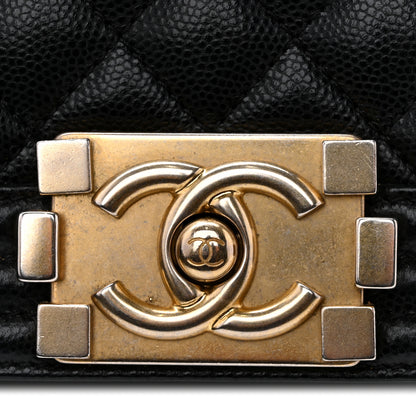 Chanel Caviar Quilted Small Boy Flap Black 12 of 14