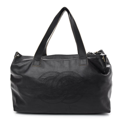 Chanel Lambskin Edgy XL Tote Black 1 of 10