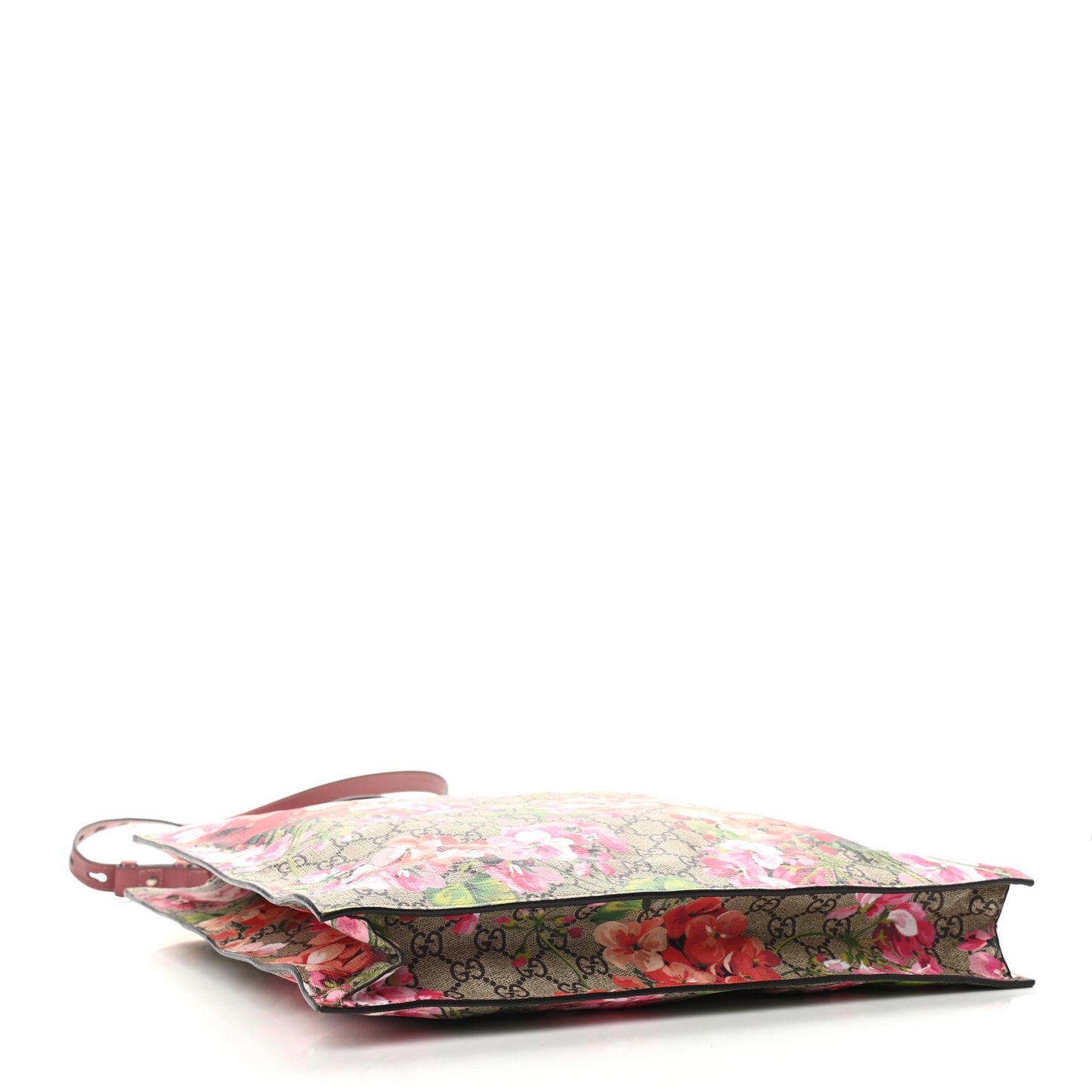 Soft GG Supreme Monogram Blooms Vertical Tote Beige Multicolor Dry Rose