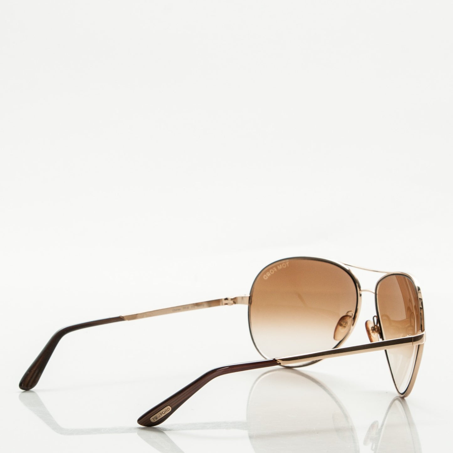 Metal Charles Aviator Sunglasses TF35 Gold
