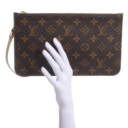 Louis Vuitton Monogram Neverfull MM GM Pochette Fuchsia 2 of 8