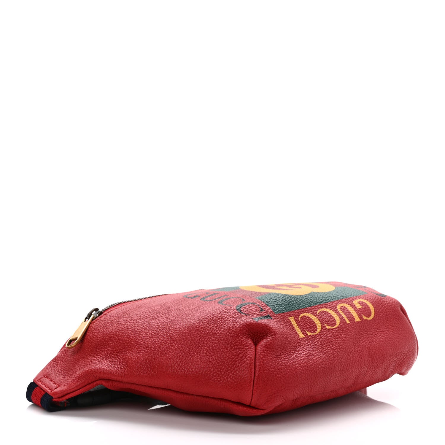 Gucci Grained Calfskin Logo Belt Bag Hibiscus Red 4 of 9