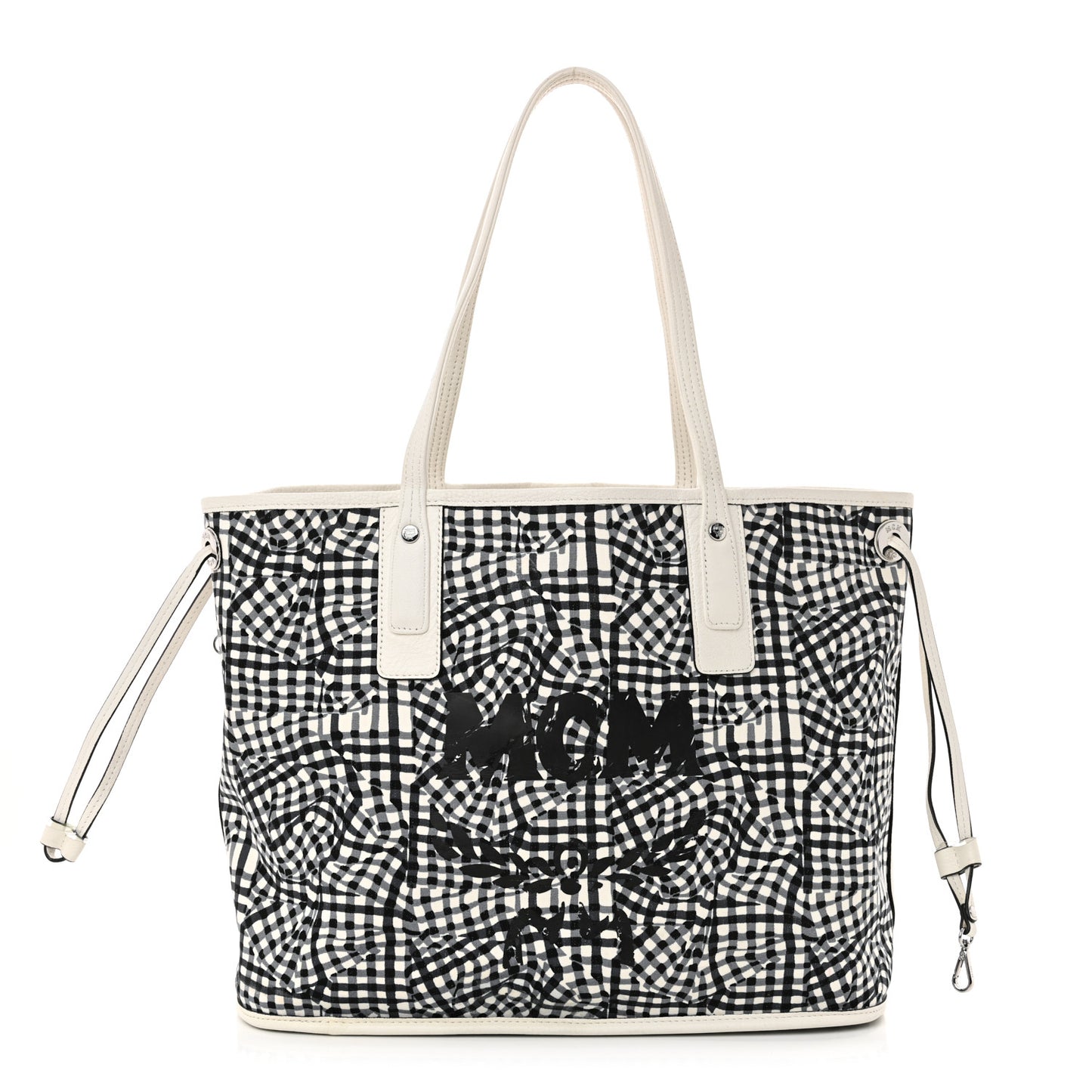 Visetos Medium Liz Reversible Shopper Tote White