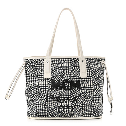MCM Visetos Medium Liz Reversible Shopper Tote White 3 of 18